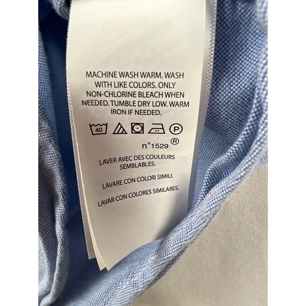 Ralph Lauren Oxford Shirt Boys Medium 10-12 Light Blue Button Down Long Sleeve - Picture 5 of 8
